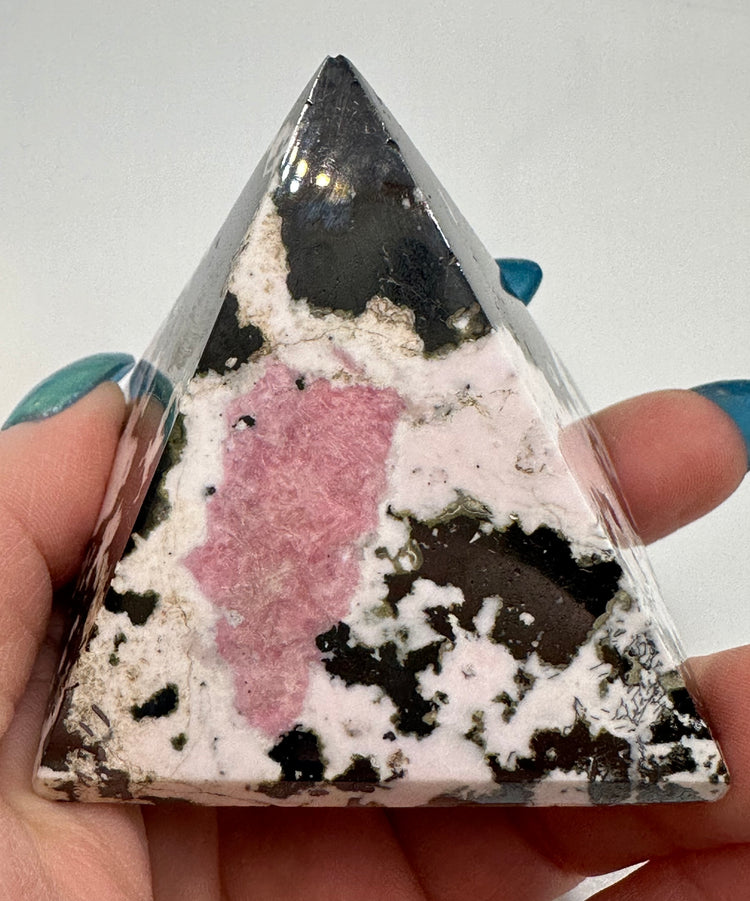 Rhodonite Pyramids