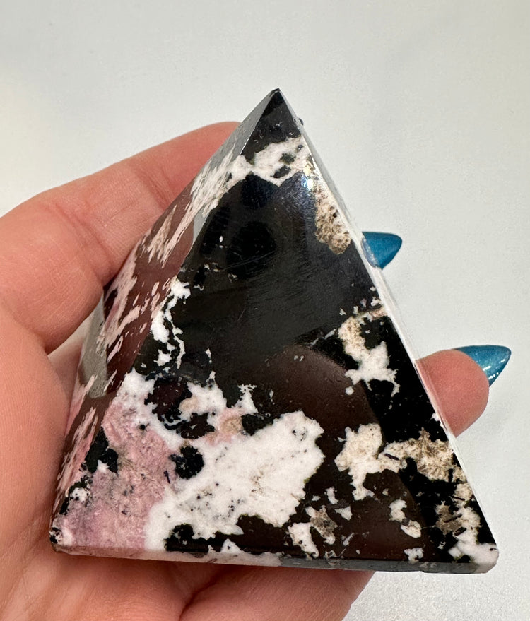 Rhodonite Pyramids