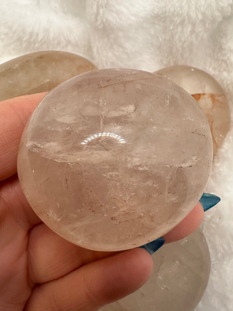 Fire Quartz Palm Stones