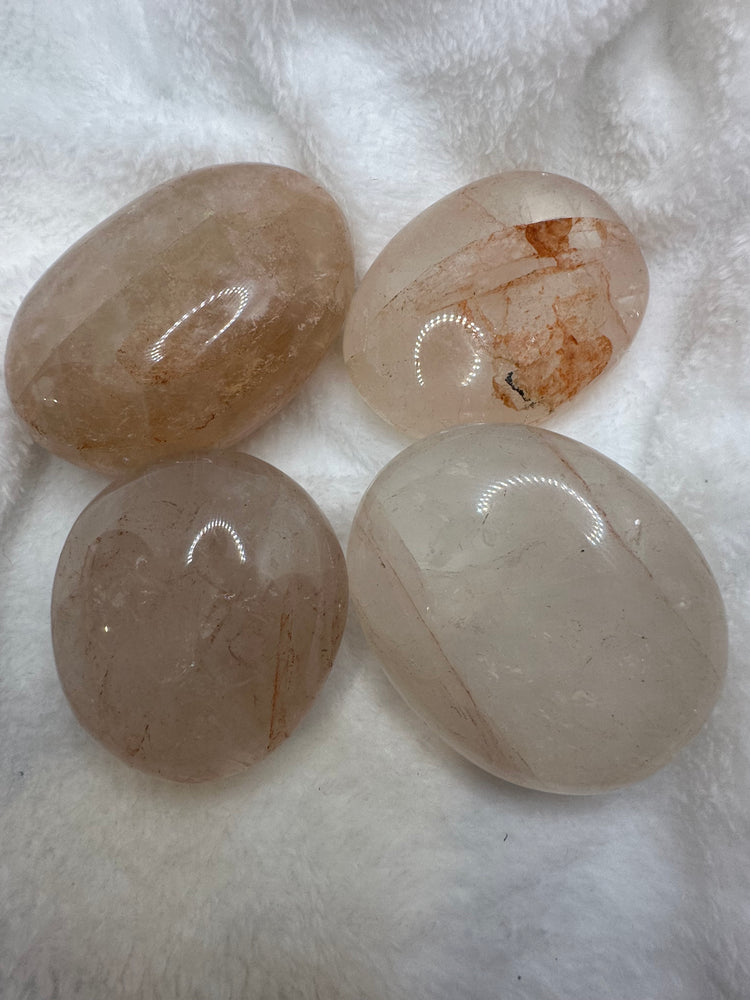 Fire Quartz Palm Stones