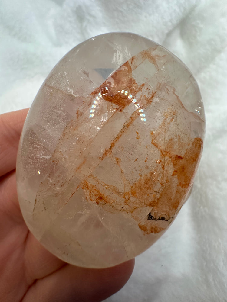 Fire Quartz Palm Stones
