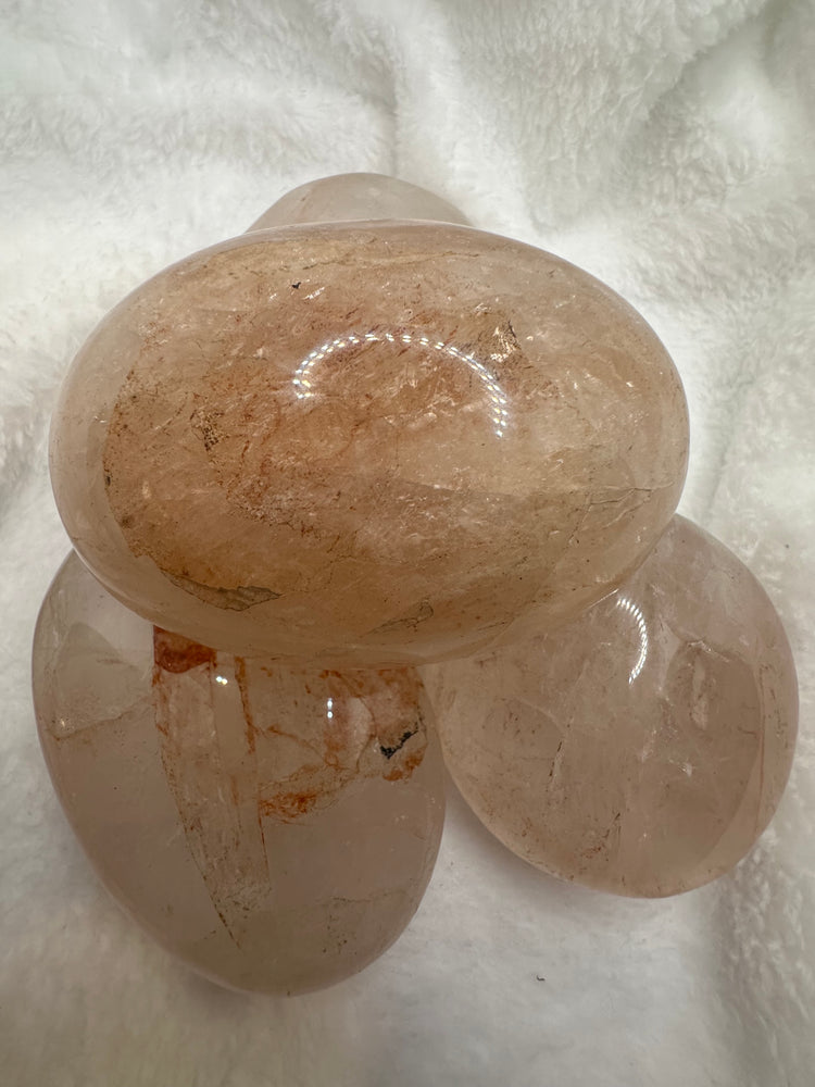 Fire Quartz Palm Stones