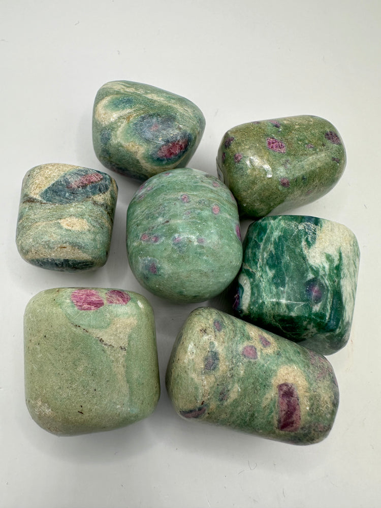 Ruby in Fuchsite Tumbles