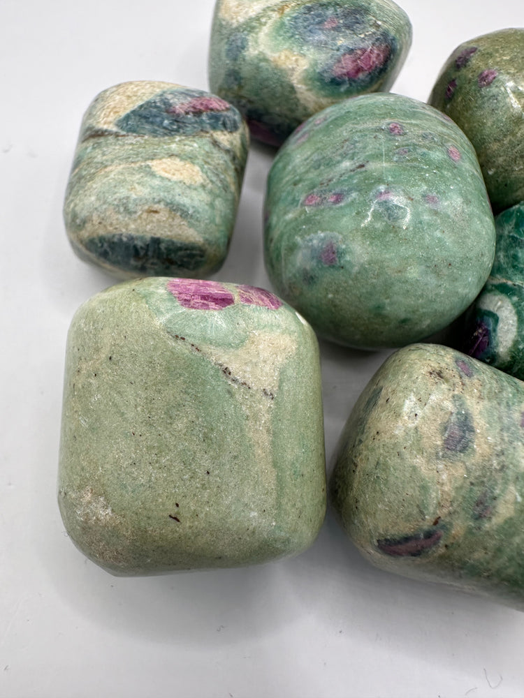 Ruby in Fuchsite Tumbles