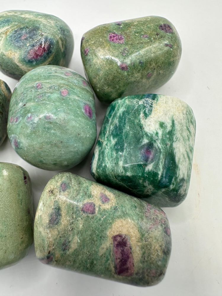 Ruby in Fuchsite Tumbles