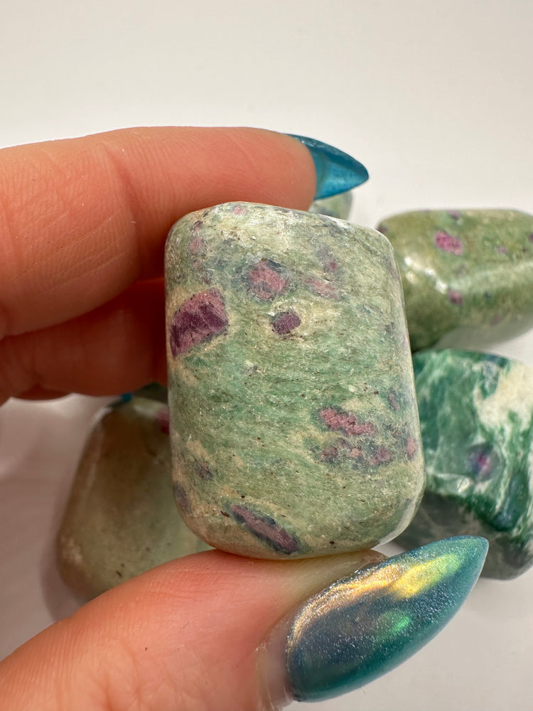 Ruby in Fuchsite Tumbles