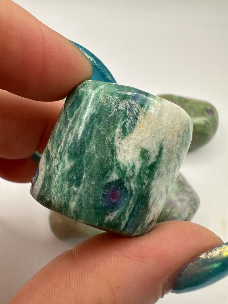 Ruby in Fuchsite Tumbles