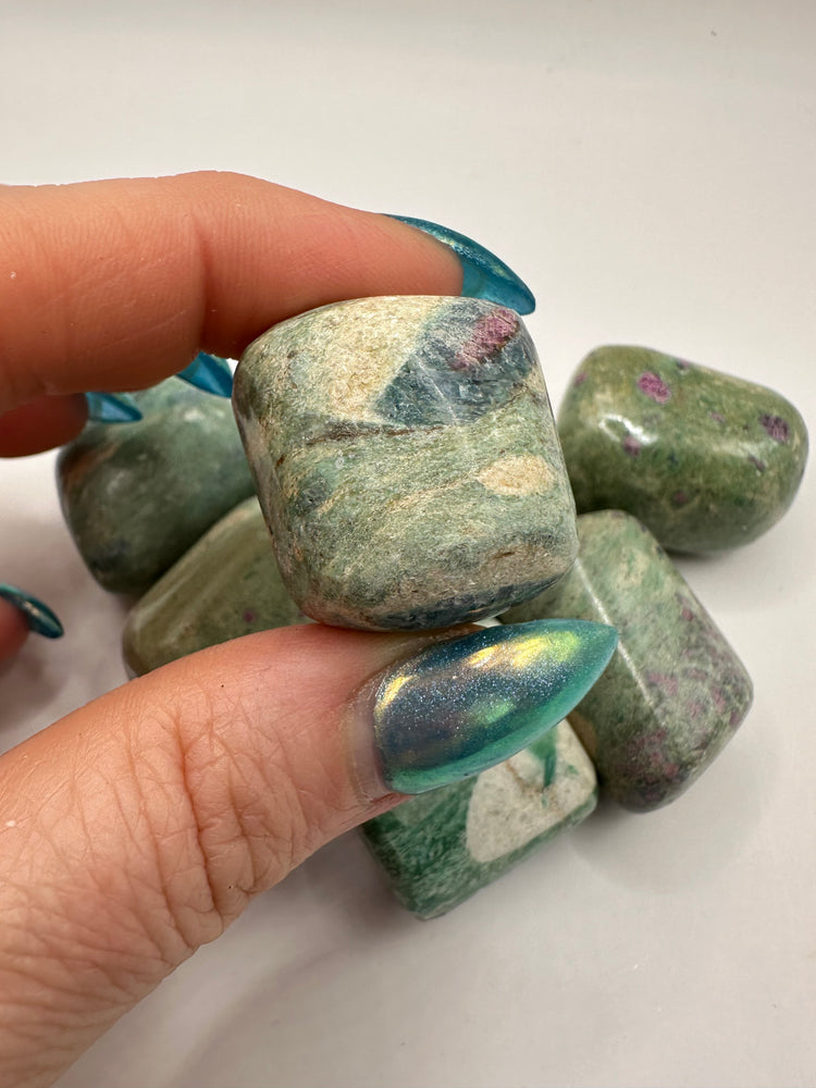 Ruby in Fuchsite Tumbles