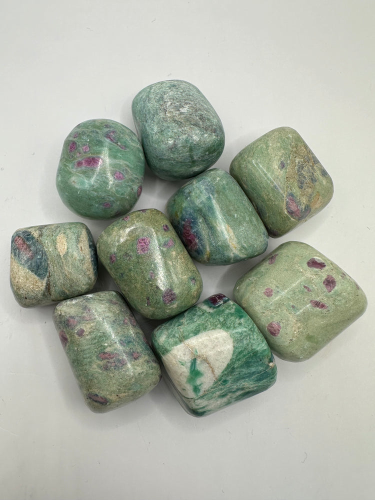 Ruby in Fuchsite Tumbles