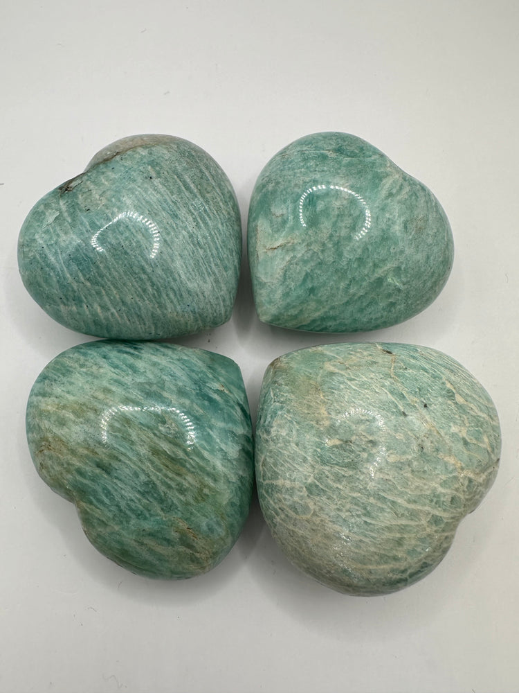 Amazonite Hearts Small