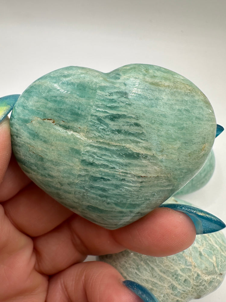 Amazonite Hearts Small