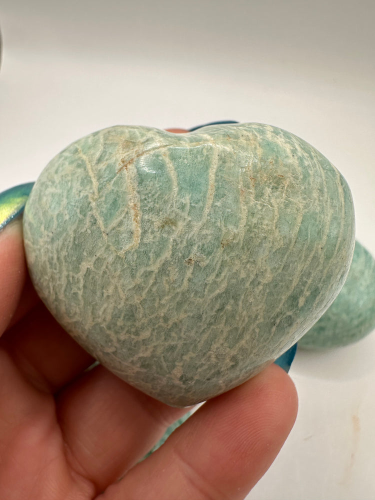 Amazonite Hearts Small