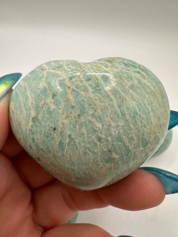 Amazonite Hearts Small