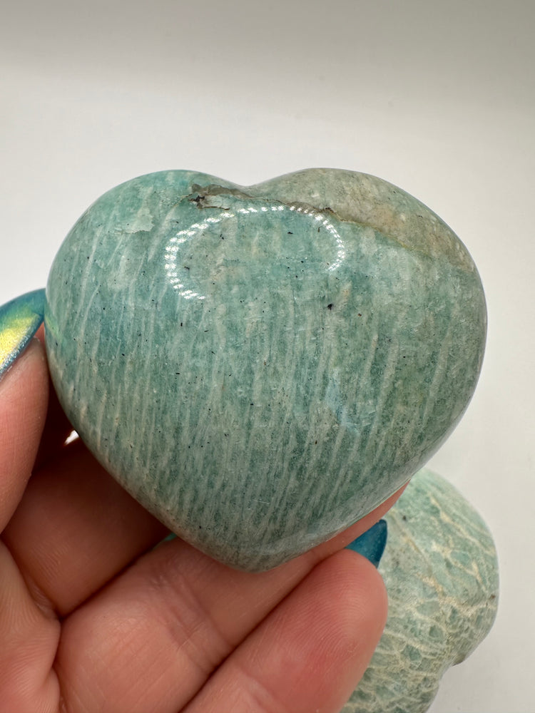 Amazonite Hearts Small