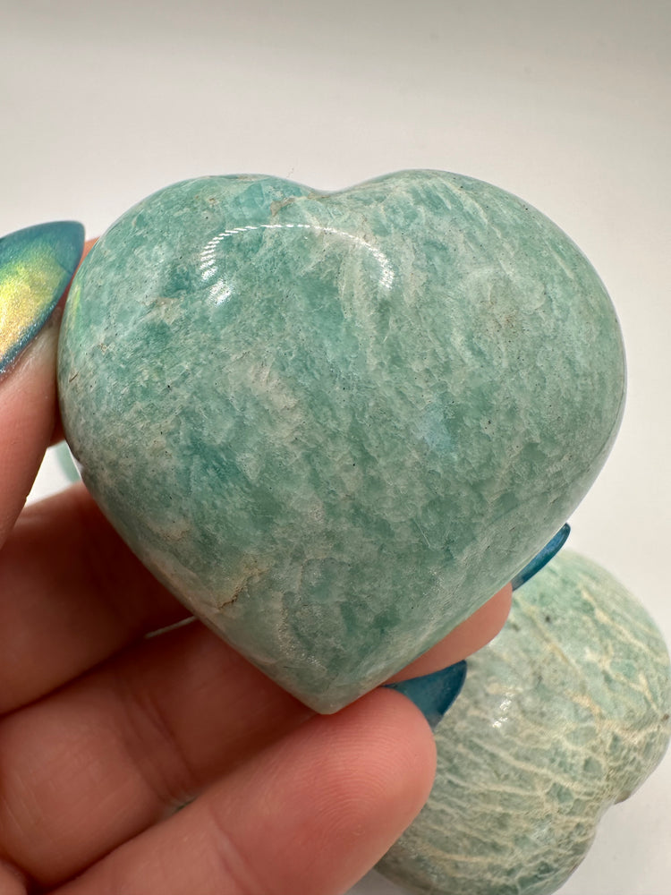 Amazonite Hearts Small