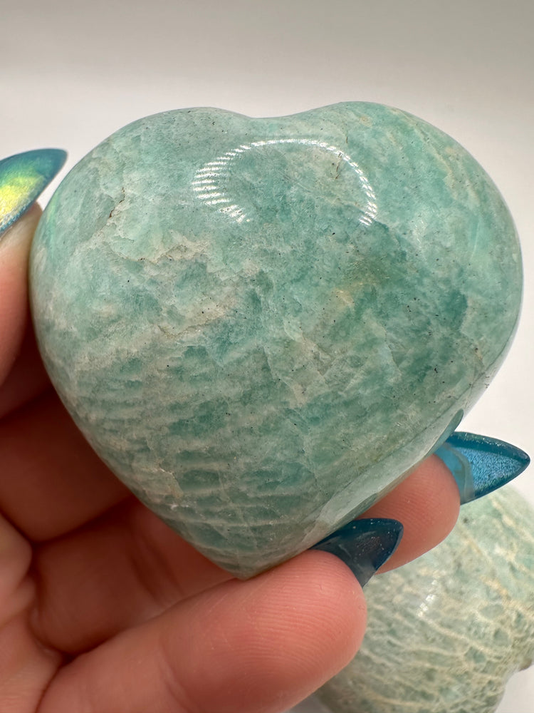 Amazonite Hearts Small