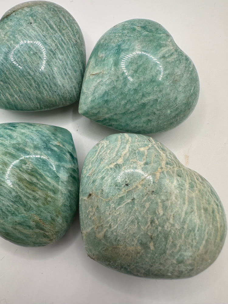 Amazonite Hearts Small