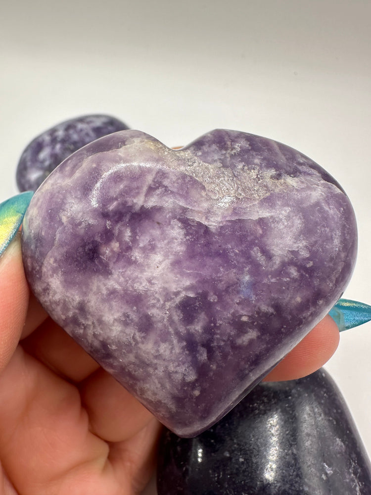 Lepidolite Hearts Small