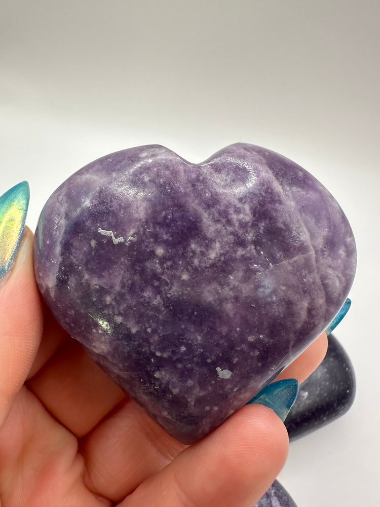 Lepidolite Hearts Small