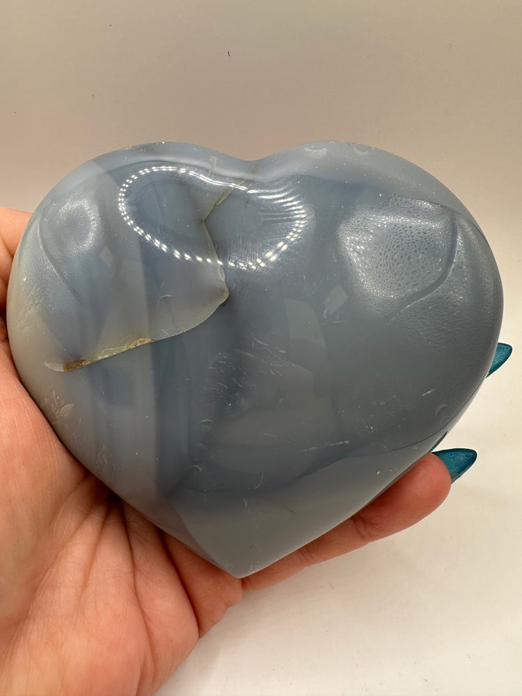 Orca Agate Hearts Large