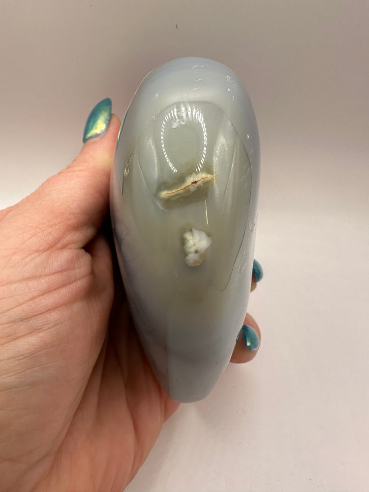 Orca Agate Hearts Large