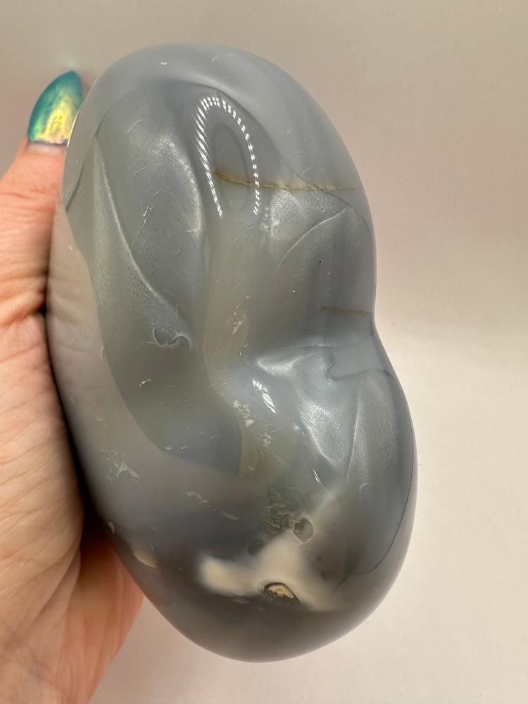 Orca Agate Hearts Large