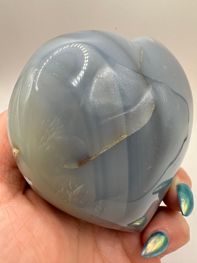 Orca Agate Hearts Large