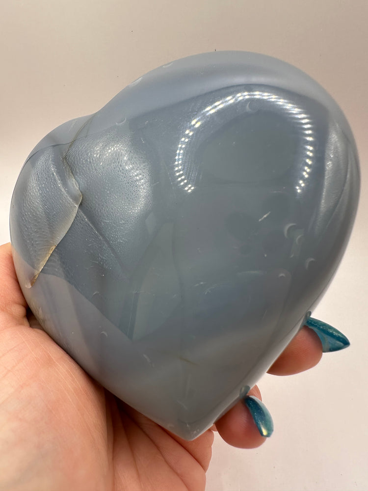 Orca Agate Hearts Large