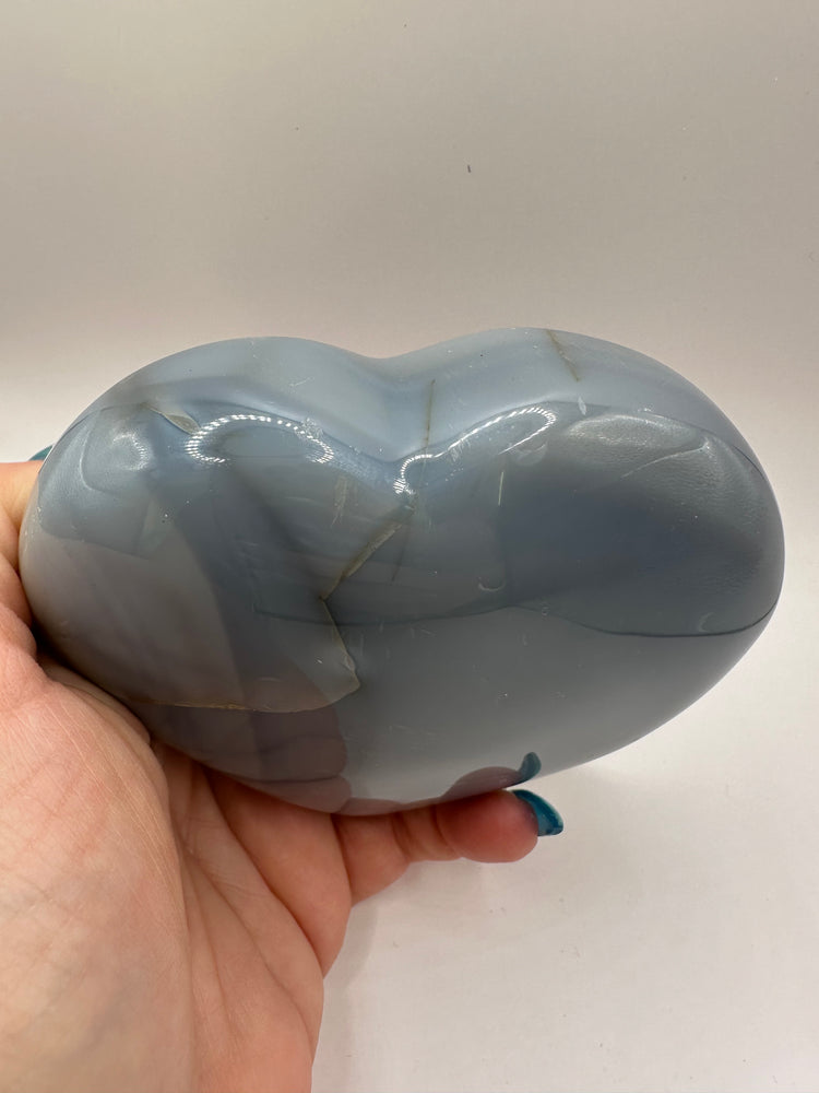 Orca Agate Hearts Large