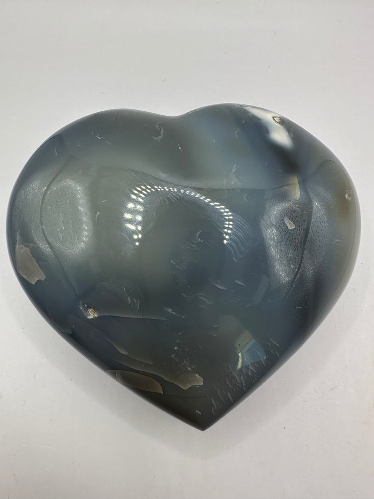 Orca Agate Hearts Large