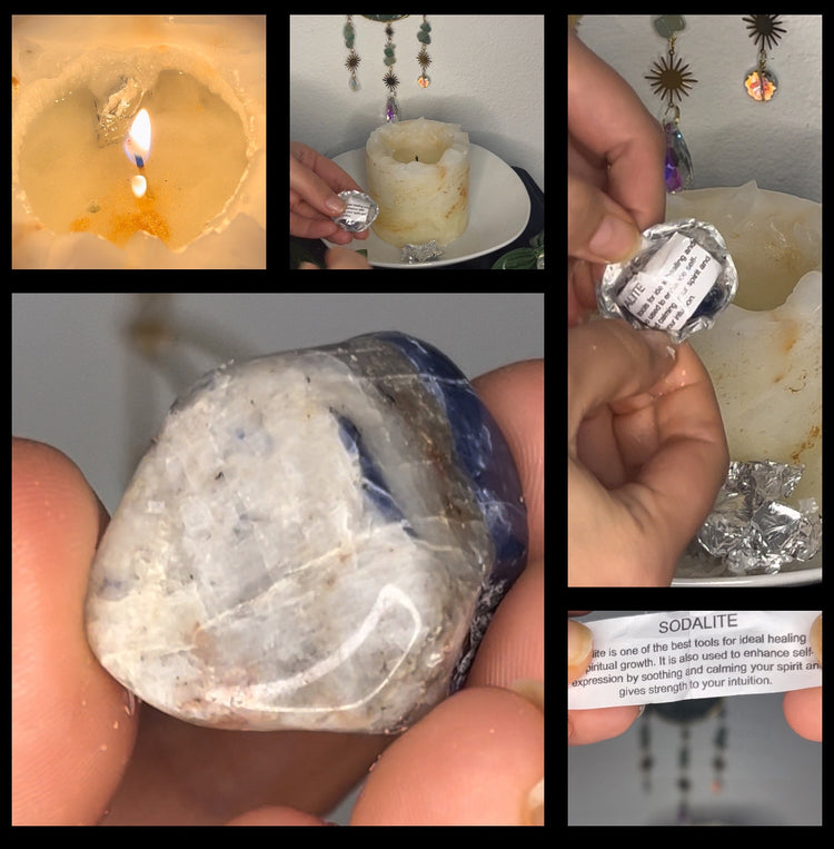 Crystal Mystery Candle