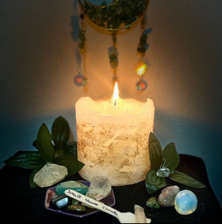 Crystal Mystery Candle