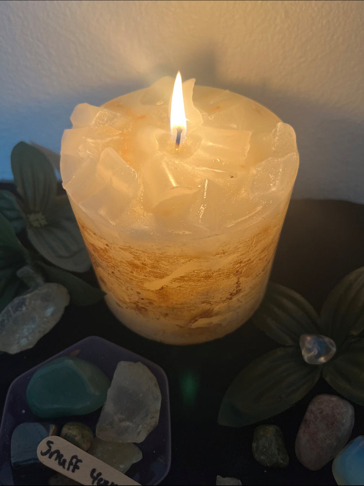 Crystal Mystery Candle