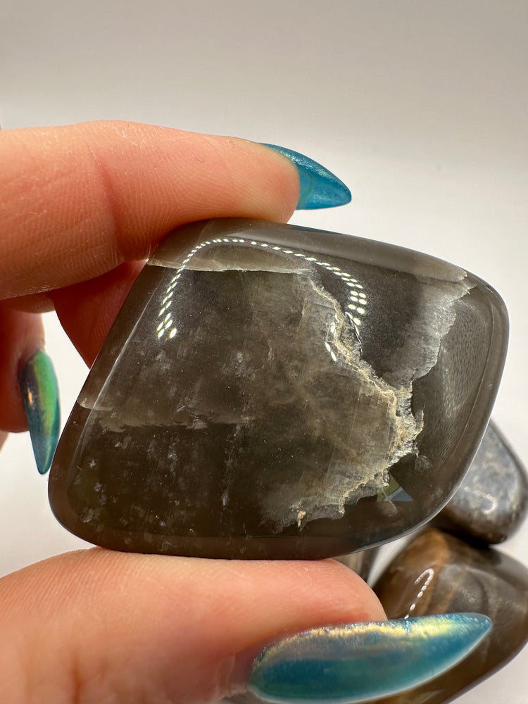 Black Moonstone Tumbles