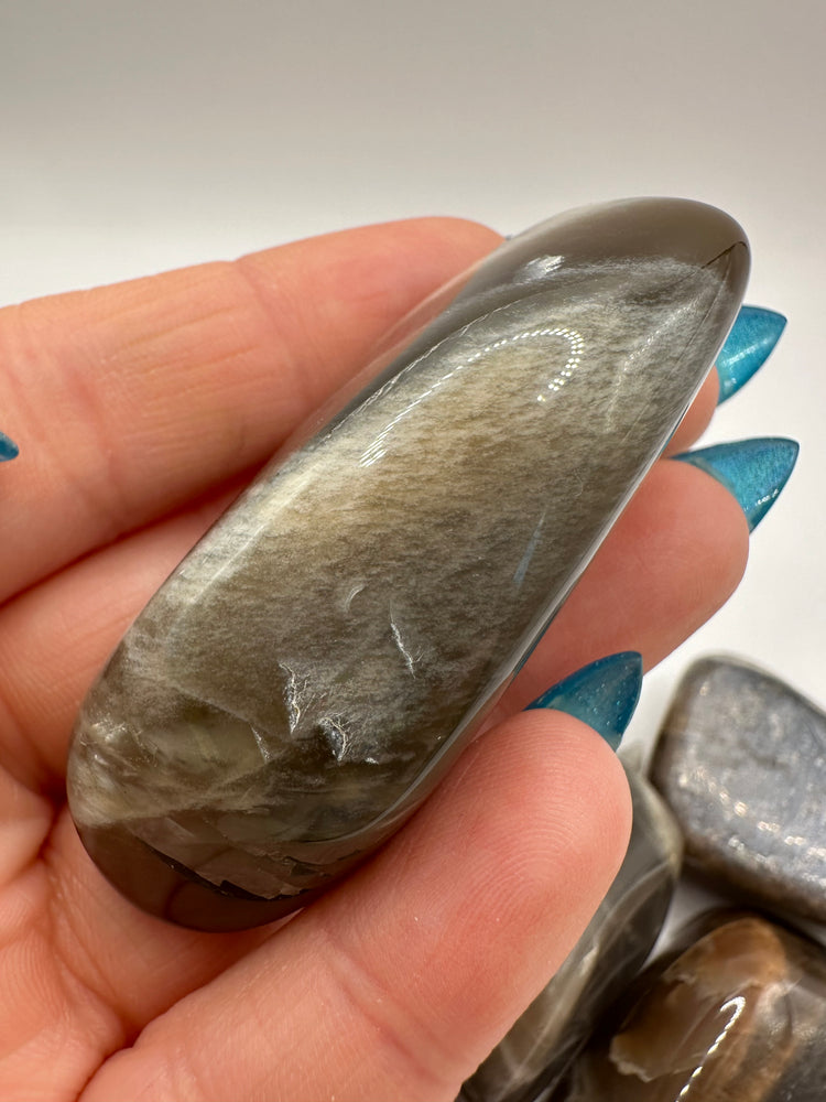 Black Moonstone Tumbles