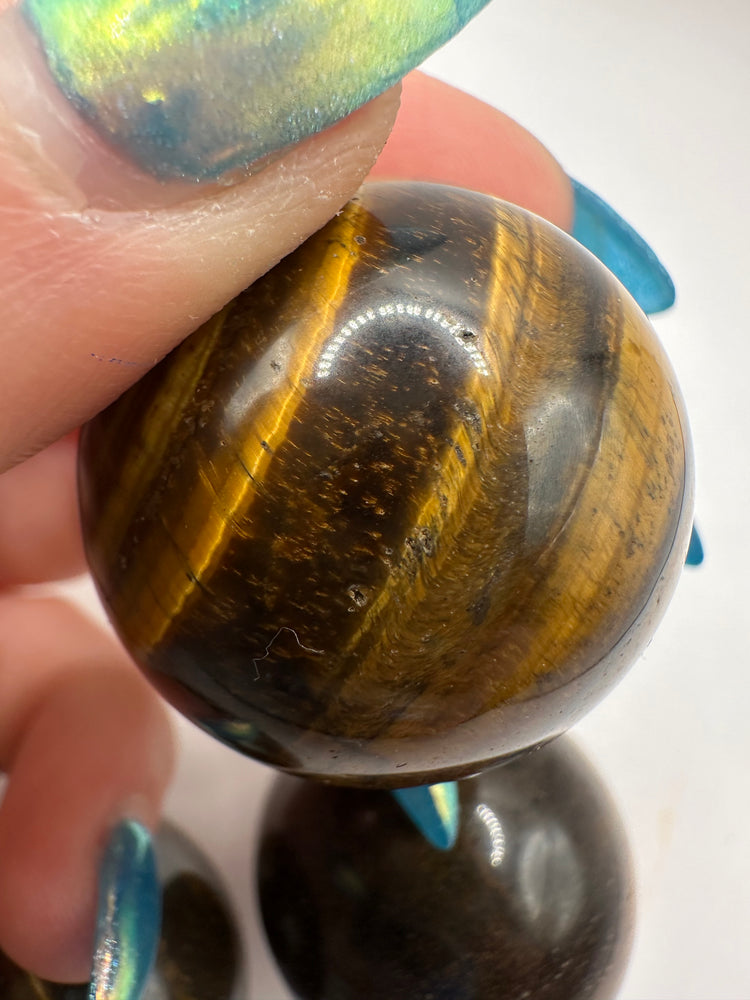 Tigers Eye Spheres Small