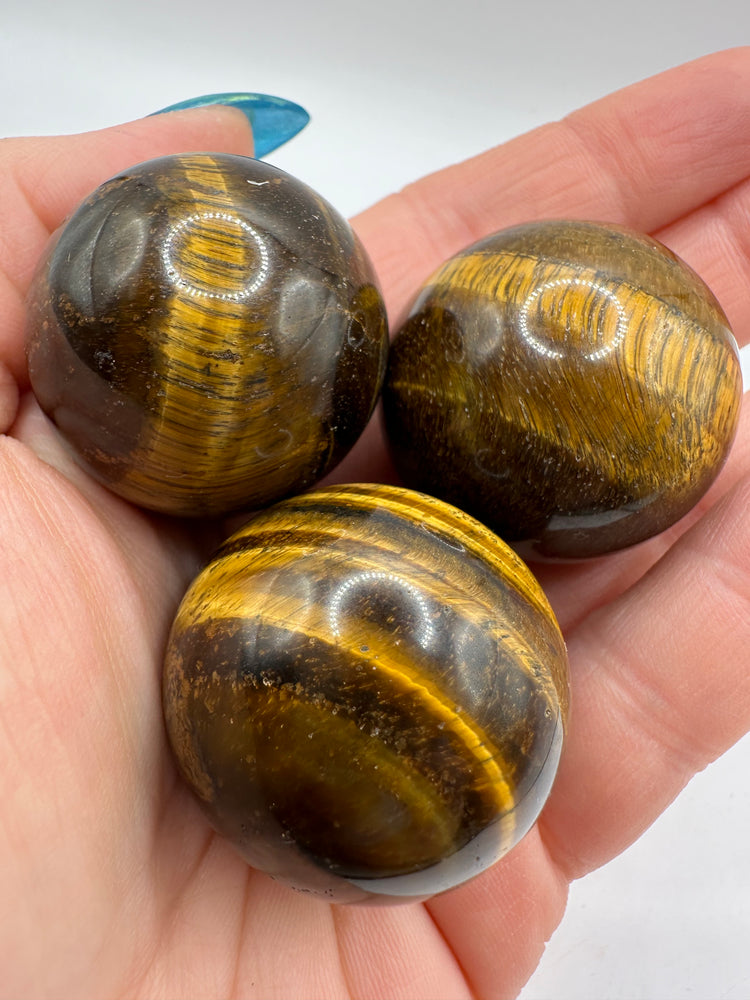 Tigers Eye Spheres Small