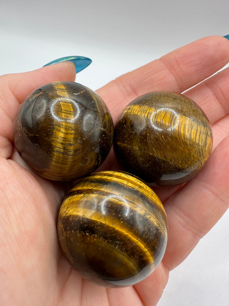 Tigers Eye Spheres Small