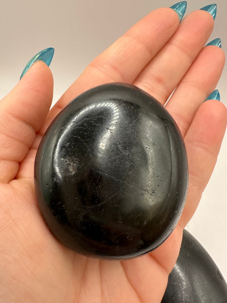 Black Tourmaline Palm Stones