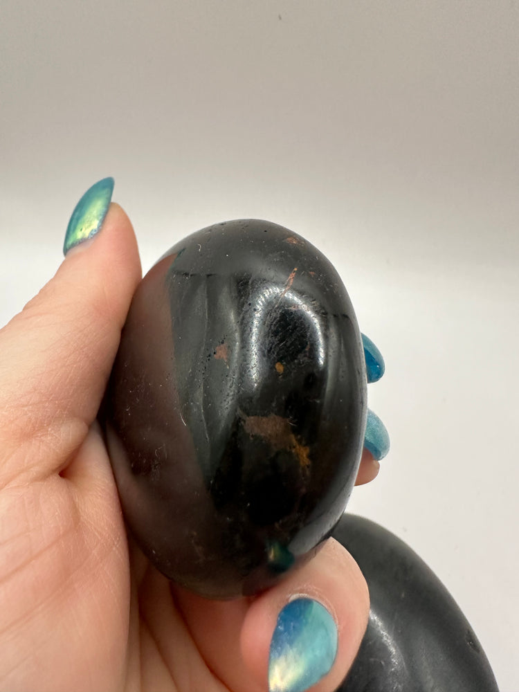 Black Tourmaline Palm Stones