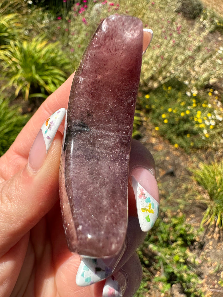 Strawberry Quartz Crescent Moons