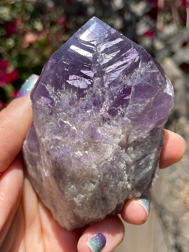 Amethyst Raw Formation with Polished Tips