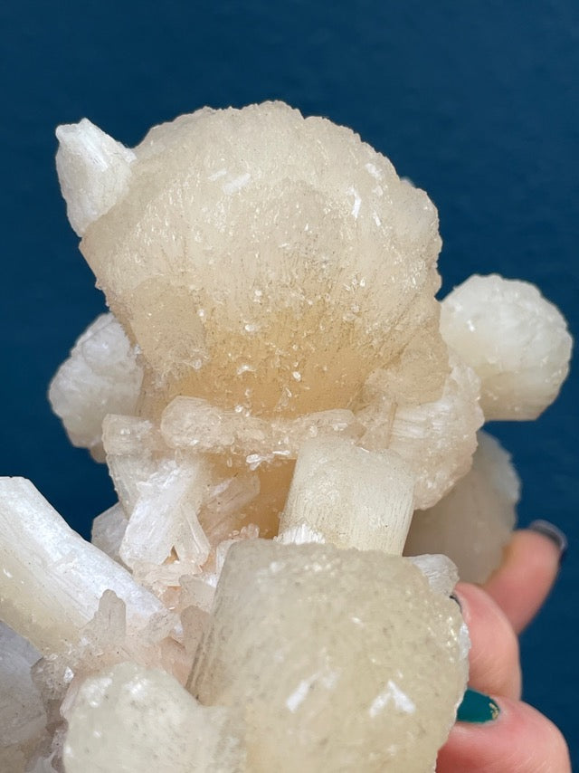 White Stilbite Cluster