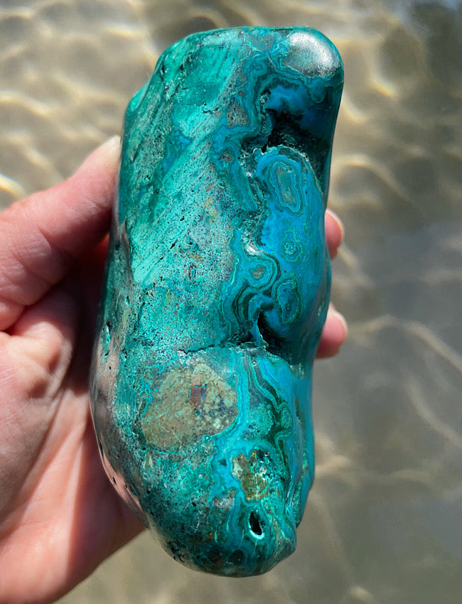 Malachite Chrysocolla Free Form