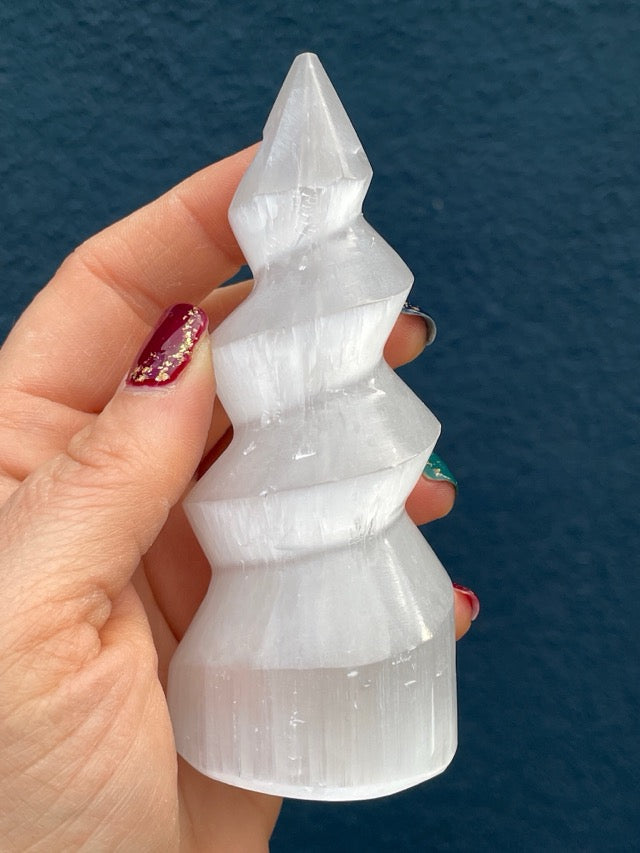 Satin Spar Selenite Spiral