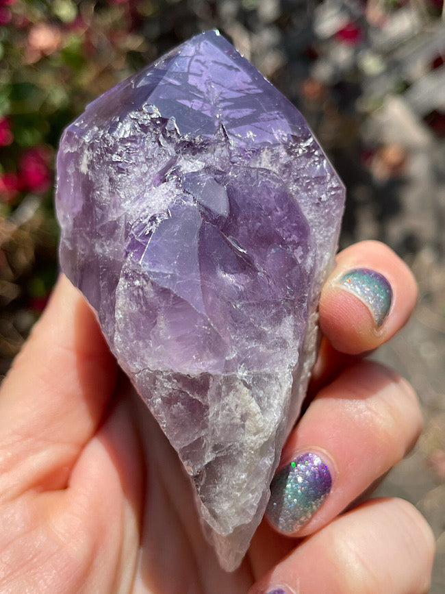 Amethyst Raw Formation with Polished Tips