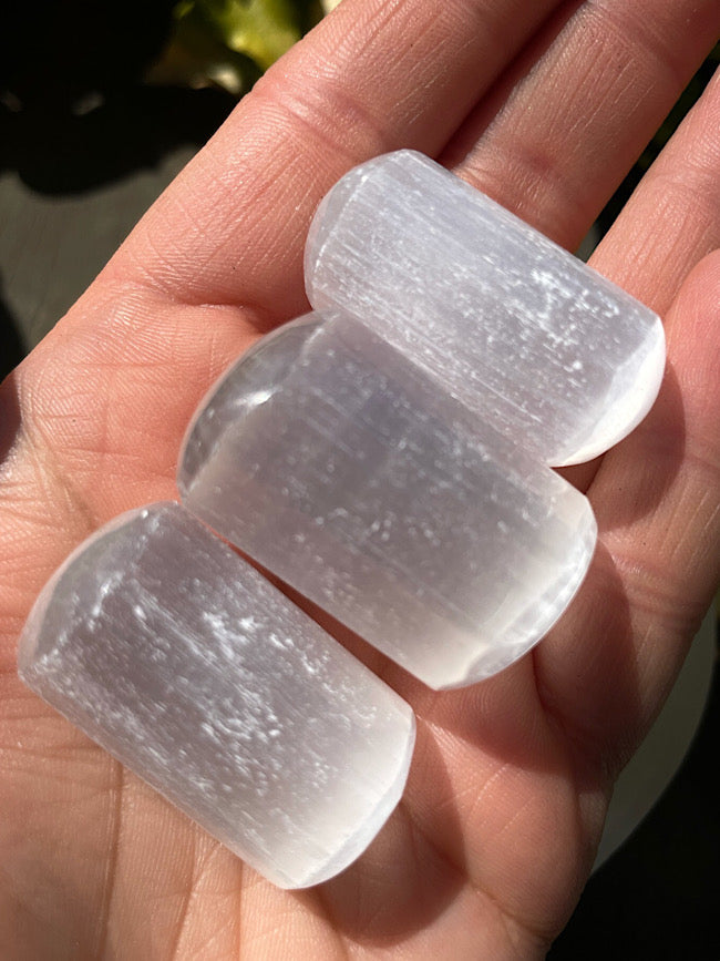 Satin Spar Selenite Tumbled