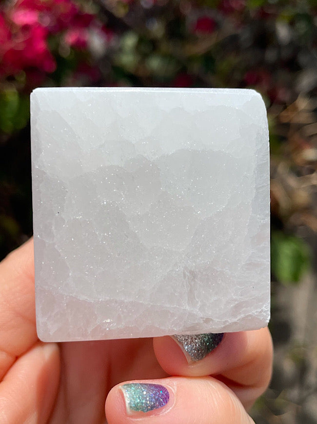 Satin Spar Selenite Pyramid