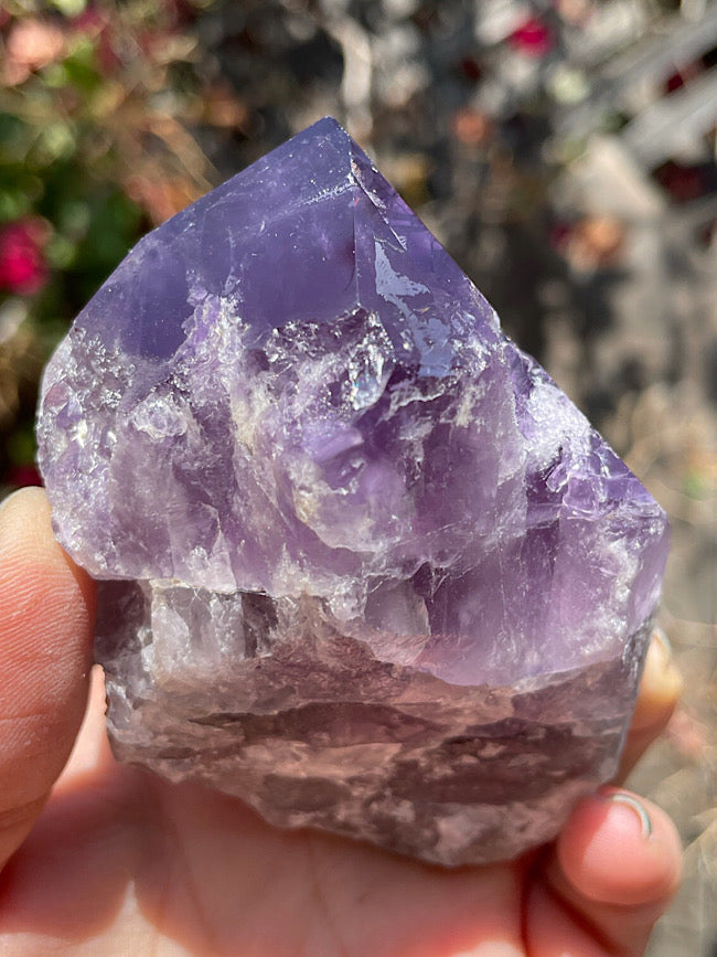 Amethyst Raw Formation with Polished Tips