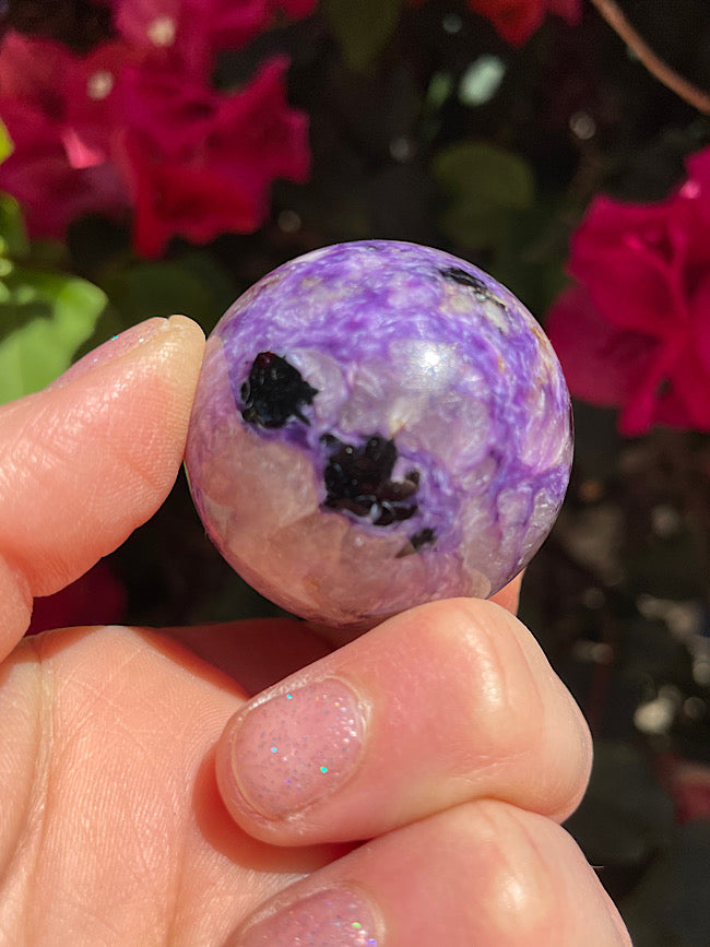 Charoite Sphere